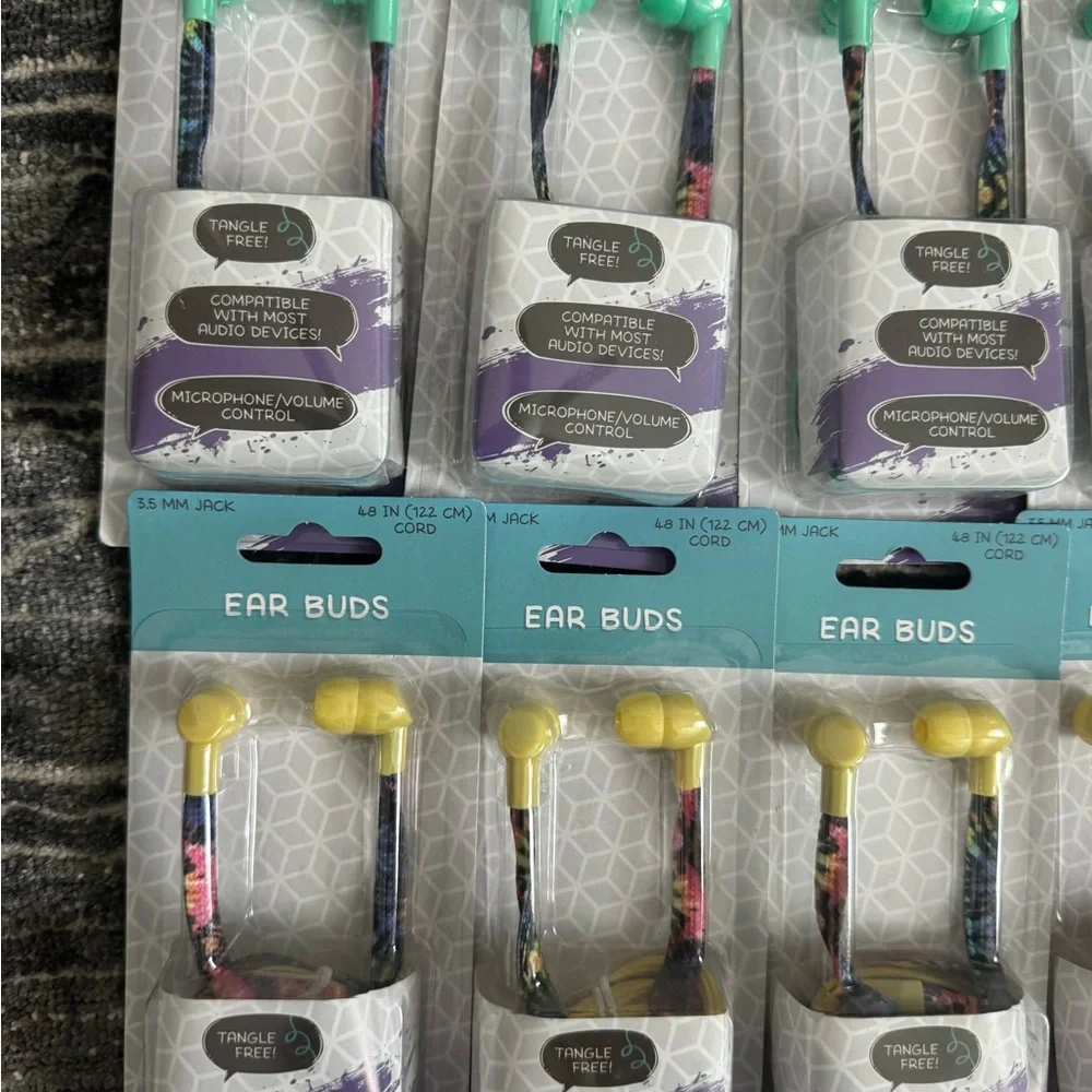 MultiColor Ear Buds Headphones - Assorted Colors